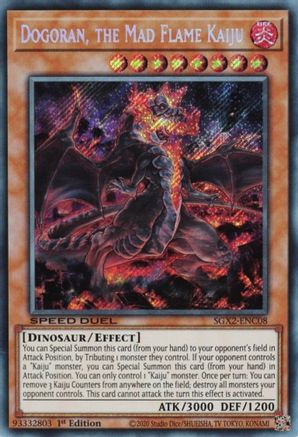 Dogoran, the Mad Flame Kaiju [SGX2-ENC08] Secret Rare