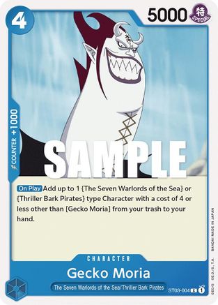 Gecko Moria [Starter Deck: The Seven Warlords of The Sea]