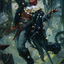 Tibalt, Cosmic Impostor // Tibalt, Cosmic Impostor (ASKHM-067) - Art Series: Kaldheim (Borderless)