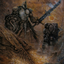 Dakkon, Shadow Slayer // Dakkon, Shadow Slayer (AMH2-048) - Modern Horizons 2 Art Series (Borderless) Foil