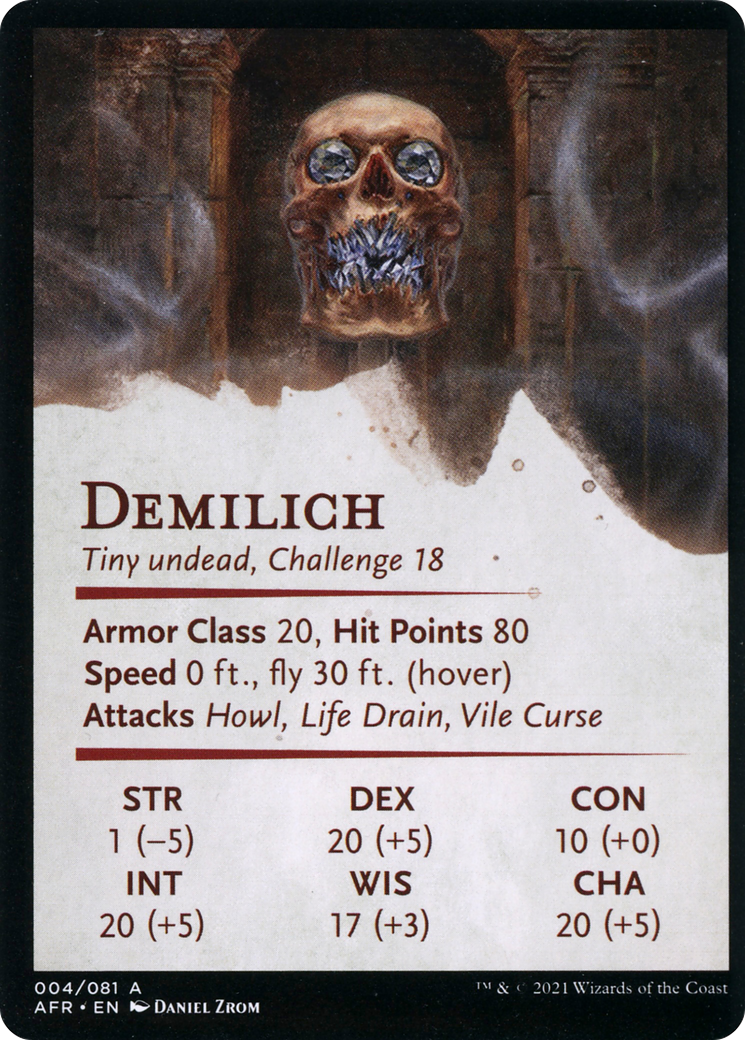Demilich // Demilich (AAFR-004) - Adventures in the Forgotten Realms Art Series (Borderless) Foil