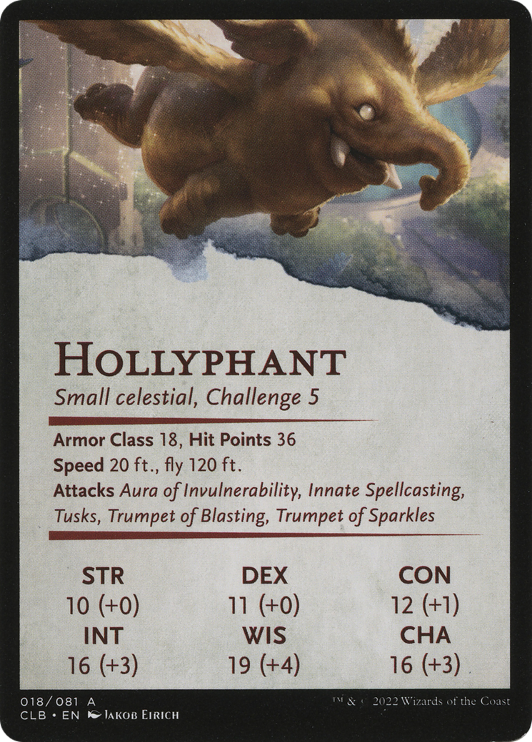 Lulu, Loyal Hollyphant // Lulu, Loyal Hollyphant (ACLB-018) - Battle for Baldur's Gate Art Series (Borderless)