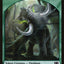 Elephant // Elf Warrior Double-Sided Token [Commander 2014 Tokens]