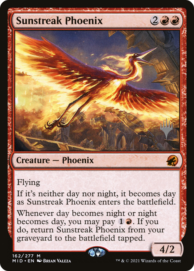 Sunstreak Phoenix (Promo Pack) [Innistrad: Midnight Hunt Promos]