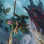 Gwenna, Eyes of Gaea // Gwenna, Eyes of Gaea (ABRO-025) - The Brothers' War Art Series (Borderless) Foil