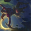 Nighthawk Scavenger // Nighthawk Scavenger (AZNR-058) - Zendikar Rising Art Series (Borderless)