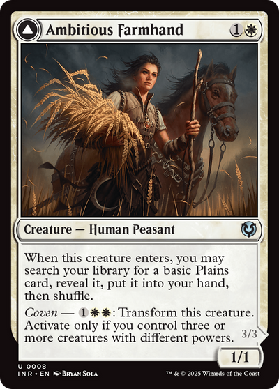Ambitious Farmhand // Seasoned Cathar [Innistrad Remastered]