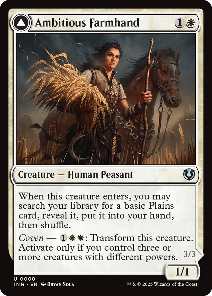 Ambitious Farmhand // Seasoned Cathar [Innistrad Remastered]