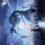 Blue Sun's Twilight // Blue Sun's Twilight (AONE-013) - Phyrexia: All Will Be One Art Series (Borderless) Foil