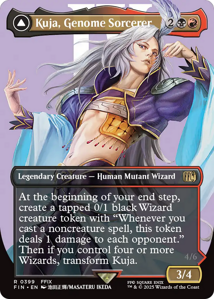 Kuja, Genome Sorcerer // Trance Kuja, Fate Defied [FINAL FANTASY] (Borderless) Foil Rare
