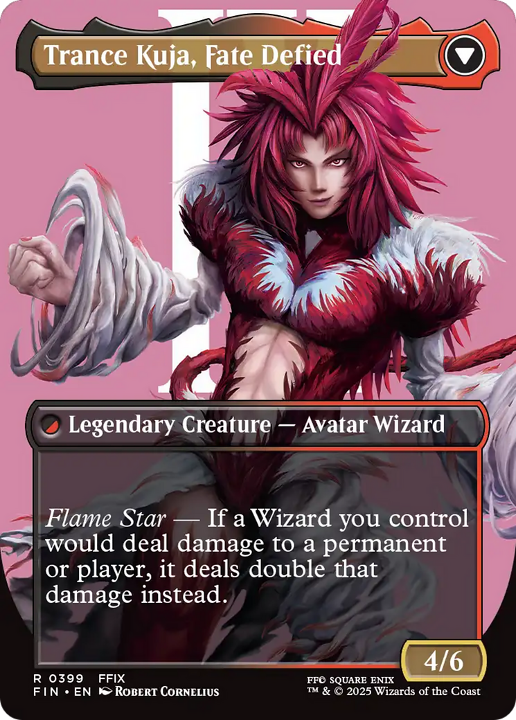 Kuja, Genome Sorcerer // Trance Kuja, Fate Defied [FINAL FANTASY] (Borderless) Foil Rare