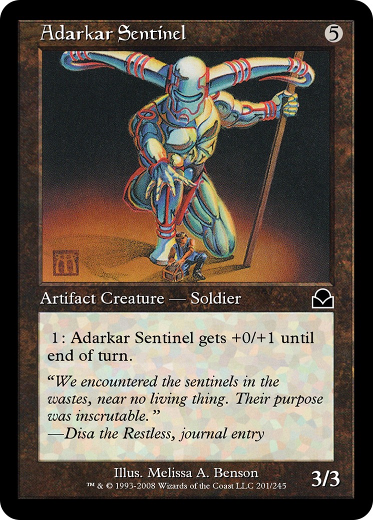 Adarkar Sentinel (ME2-201) - Masters Edition II Foil