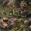 Sylvan Scavenging // Sylvan Scavenging (AFDN-046) - Foundations Art Series (Borderless)