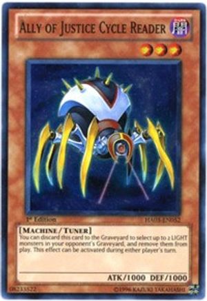 Ally of Justice Cycle Reader [HA03-EN052] Super Rare