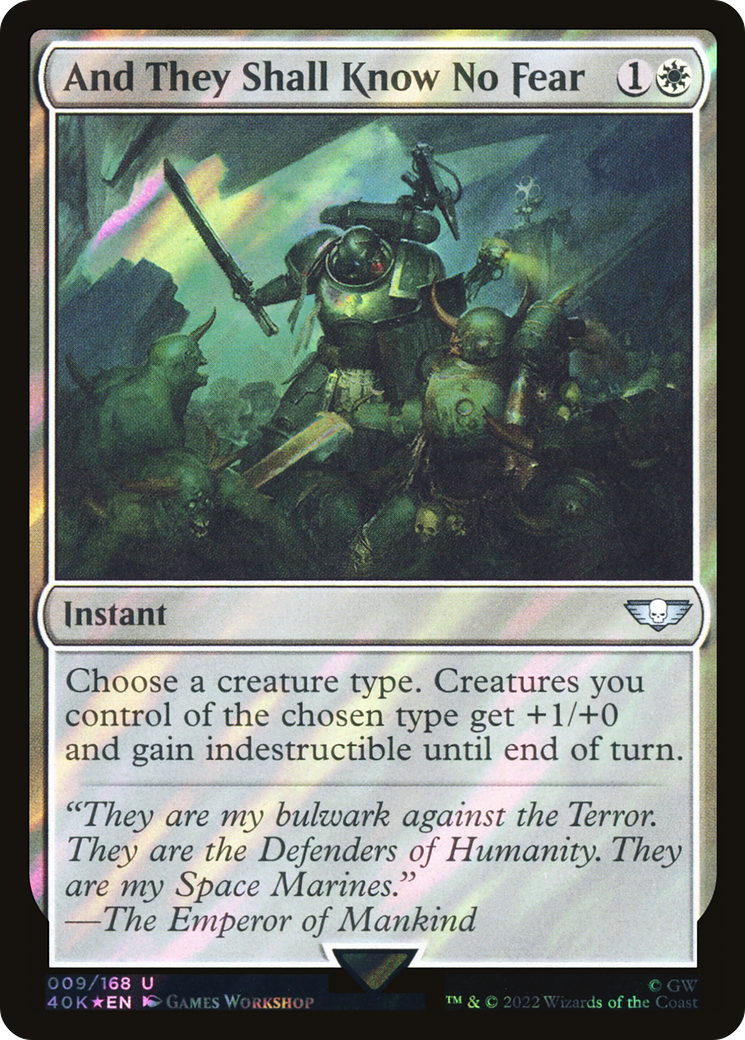 And They Shall Know No Fear (Surge Foil) [Warhammer 40,000]