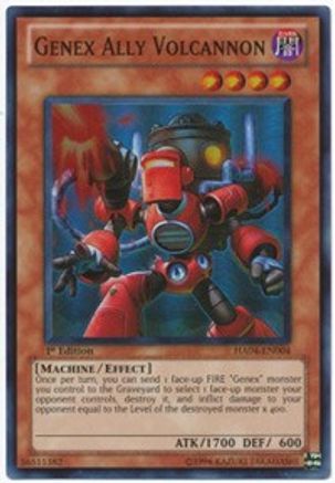 Genex Ally Volcannon [HA04-EN004] Super Rare