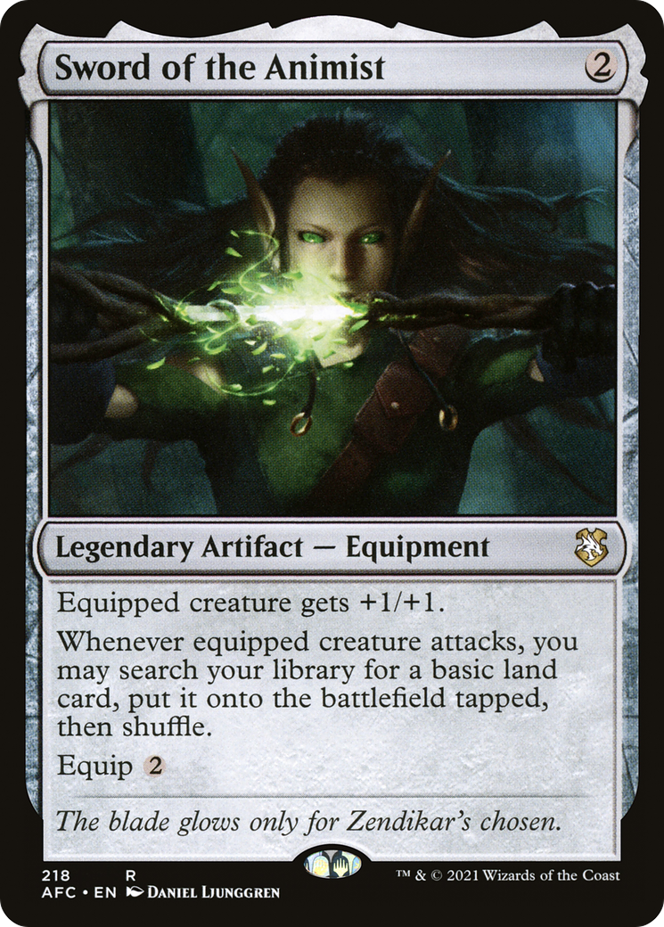 Sword of the Animist [Dungeons & Dragons: Adventures in the Forgotten Realms Commander]