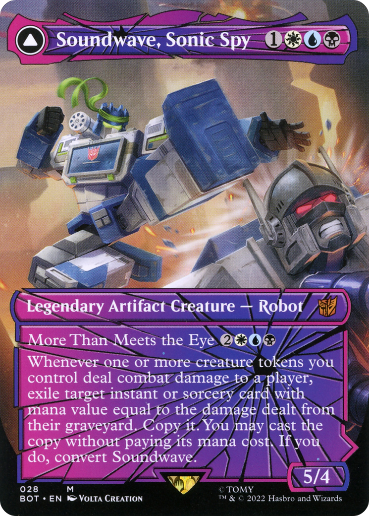 Soundwave, Sonic Spy // Soundwave, Superior Captain (Shattered Glass) [Transformers]