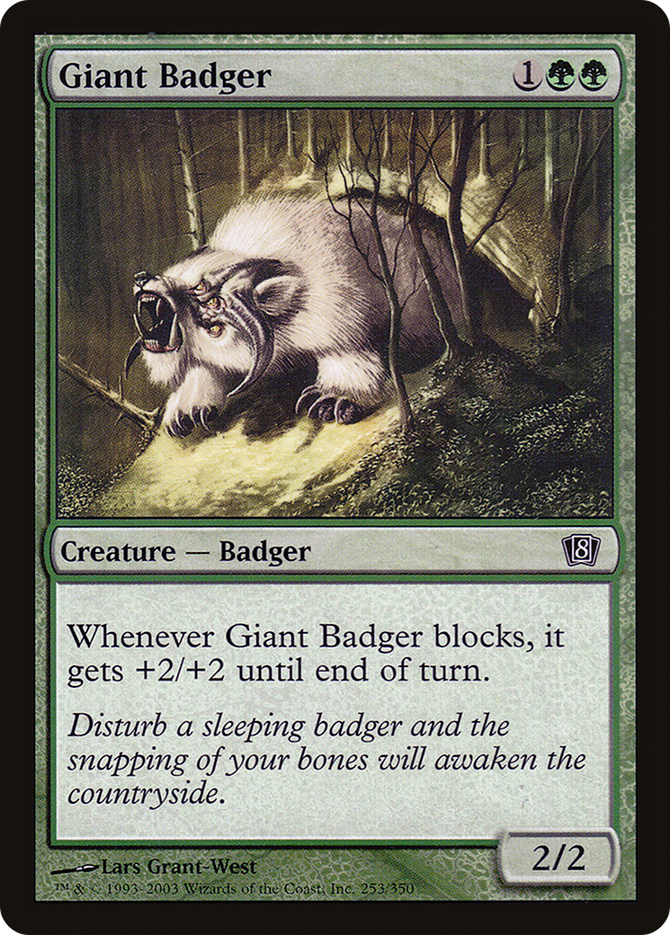 Giant Badger (8ED-253) - 8th Edition