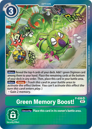 Green Memory Boost! [P-038] [Promotional Cards]