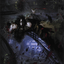 Falkenrath Forebear // Falkenrath Forebear (AVOW-033) - Crimson Vow Art Series (Borderless)