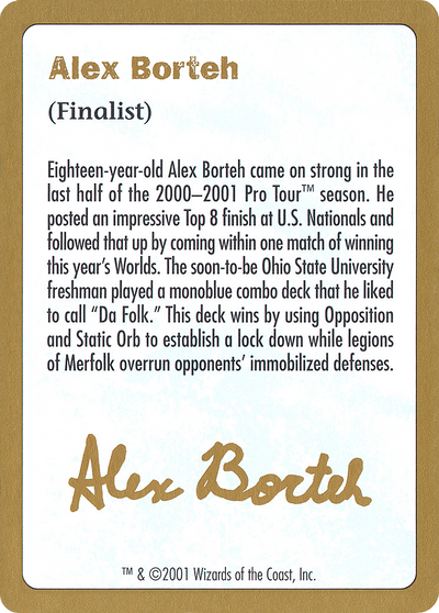 Alex Borteh Bio [World Championship Decks 2001]