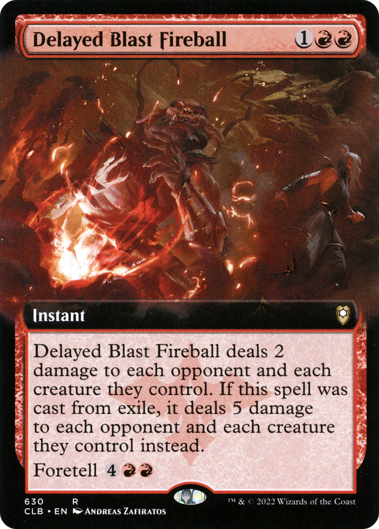 Delayed Blast Fireball (Extended Art) [Commander Legends: Battle for Baldur's Gate]