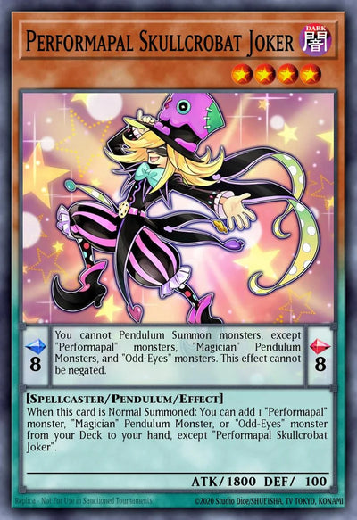 Performapal Skullcrobat Joker (Secret Rare) [LAVD-ENO03] Secret Rare