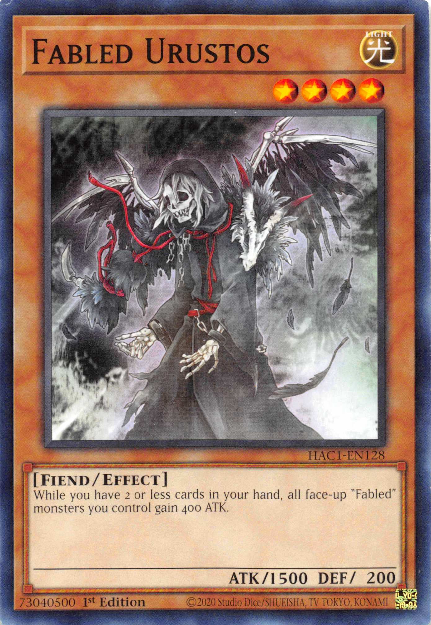 Fabled Urustos (Duel Terminal) [HAC1-EN128] Parallel Rare