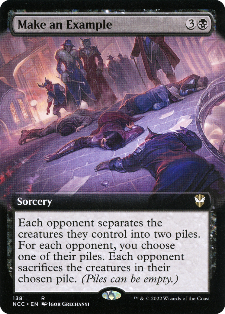 Make an Example (Extended Art) [Streets of New Capenna Commander]