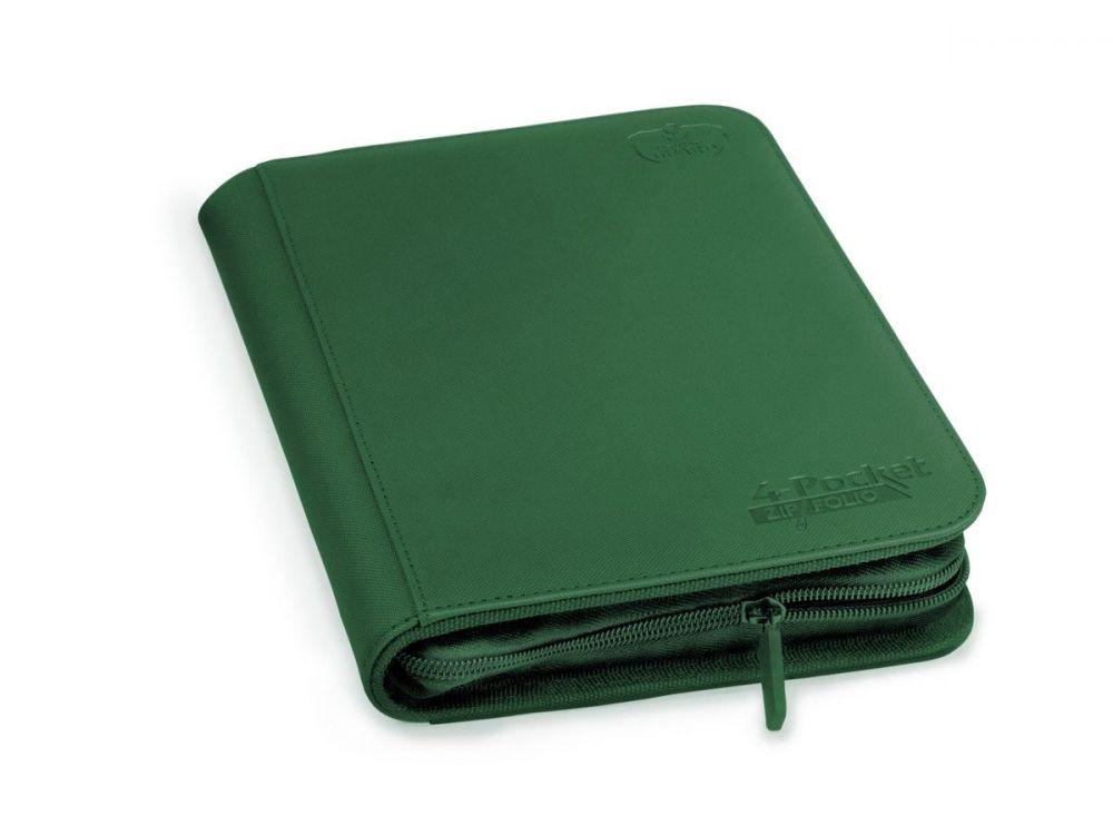 Ultimate Guard 4-Pocket ZipFolio Xenoskin Green Folder (Holds 160 cards)