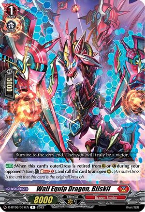 Wall Equip Dragon, Bilskil (D-BT06/037EN) [Blazing Dragon Reborn]