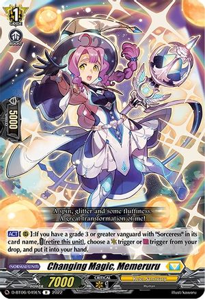 Changing Magic, Memeruru (D-BT06/049EN) [Blazing Dragon Reborn]