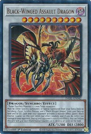Black-Winged Assault Dragon [DABL-EN042] Ultra Rare