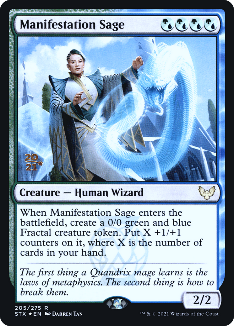 Manifestation Sage [Strixhaven: School of Mages Prerelease Promos]