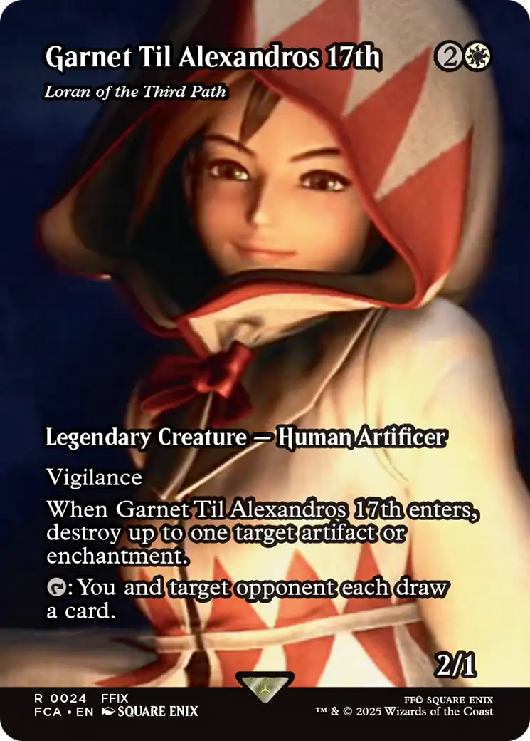 Loran of the Third Path [FINAL FANTASY: Through the Ages] / Garnet Til Alexandros 17th (Borderless) Foil Rare