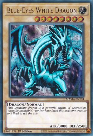 Blue-Eyes White Dragon [MAMA-EN104] Ultra Pharaoh's Rare