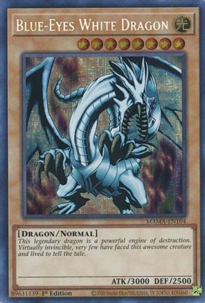 Blue-Eyes White Dragon [MAMA-EN104] Secret Pharaoh's Rare