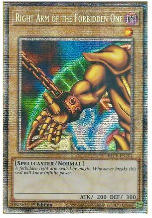 Right Arm of the Forbidden One [BLCR-EN104] Starlight Rare
