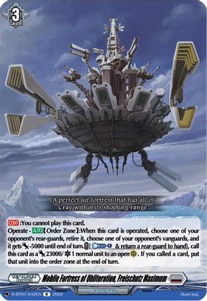 Mobile Fortress of Obliteration, Freischutz Maximum (D-BT07/042EN) [Raging Flames Against Emerald Storm]