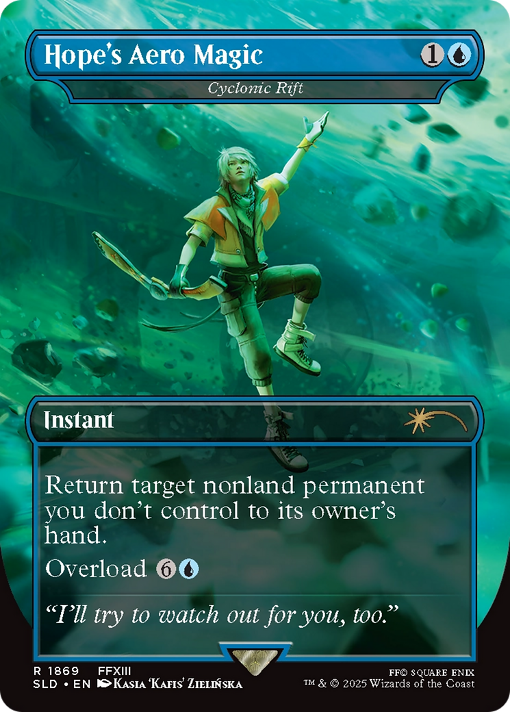 Cyclonic Rift (SLD-1869) - Secret Lair Drop / Hope's Aero Magic (Borderless)