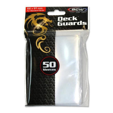 BCW Deck Guard Sleeves (50) - Clear (66x91mm) (Standard Size)