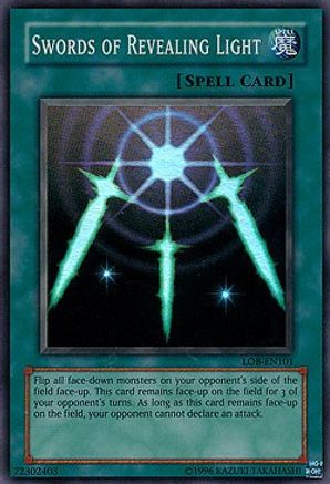 Swords of Revealing Light [LOB-EN101] Super Rare