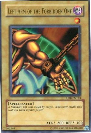 Left Arm of the Forbidden One [LOB-A123] Ultra Rare