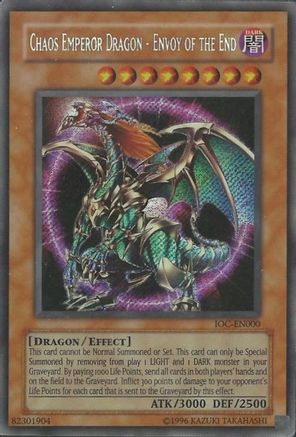 Chaos Emperor Dragon - Envoy of the End [IOC-EN000] Secret Rare