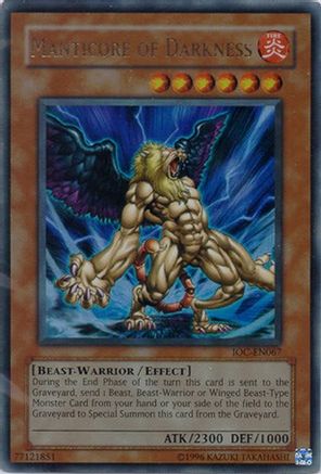 Manticore of Darkness [IOC-EN067] Ultra Rare