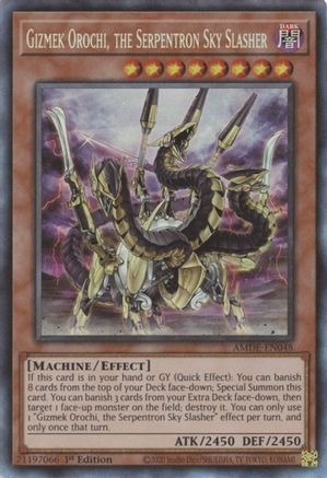 Gizmek Orochi, the Serpentron Sky Slasher [AMDE-EN048] Collector's Rare