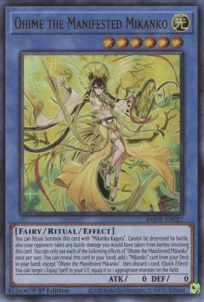 Ohime the Manifested Mikanko [AMDE-EN027] Ultra Rare