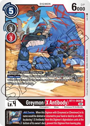 Greymon (X Antibody) [BT11-064] [Dimensional Phase]