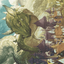 Beanstalk Wurm // Beanstalk Wurm (AWOE-023) - Wilds of Eldraine Art Series (Borderless) Foil